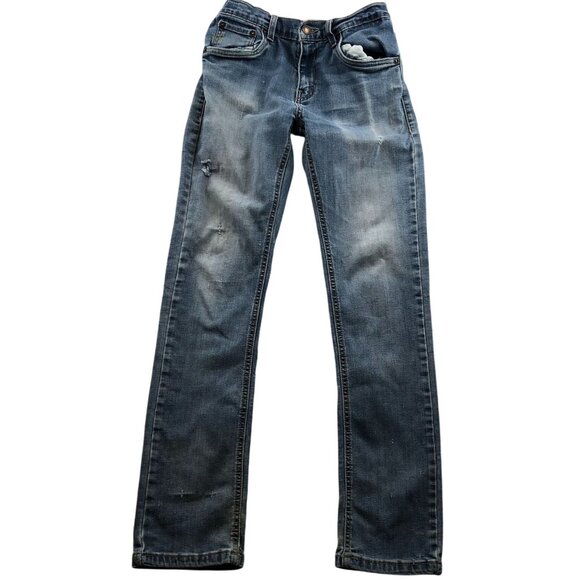 Levis Women's 511 Jeans Size 16  28x30 Straight Classic Blue Denim Mid Rise Y2K - Picture 1 of 16